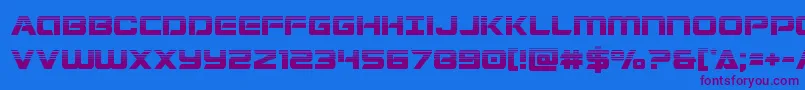 Stardusterhalf Font – Purple Fonts on Blue Background