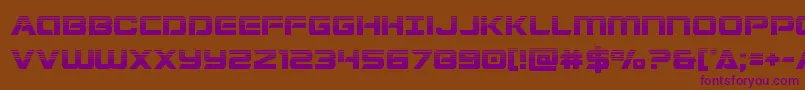 Stardusterhalf Font – Purple Fonts on Brown Background