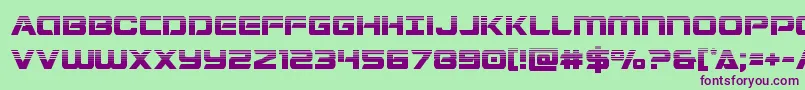 Stardusterhalf Font – Purple Fonts on Green Background