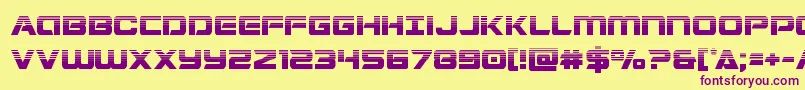 Stardusterhalf Font – Purple Fonts on Yellow Background