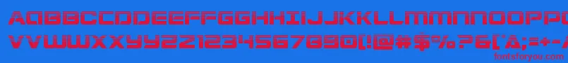 Stardusterhalf Font – Red Fonts on Blue Background