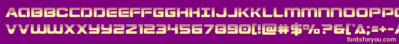 Stardusterhalf Font – Yellow Fonts on Purple Background