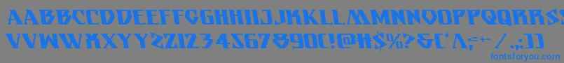 Eternalknightleft Font – Blue Fonts on Gray Background