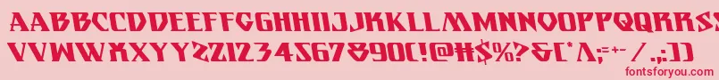 Eternalknightleft Font – Red Fonts on Pink Background