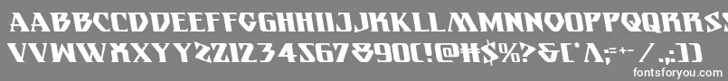 フォントEternalknightleft – 灰色の背景に白い文字