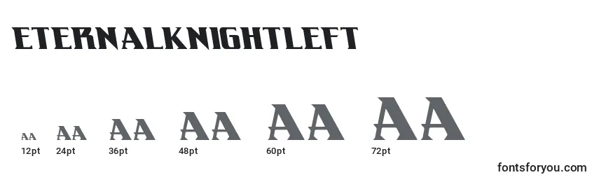 Размеры шрифта Eternalknightleft