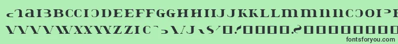 Konstatastencil Font – Black Fonts on Green Background