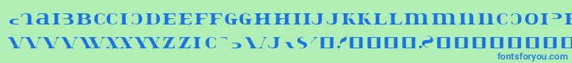 Konstatastencil Font – Blue Fonts on Green Background