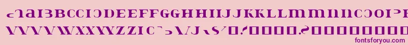 Konstatastencil Font – Purple Fonts on Pink Background