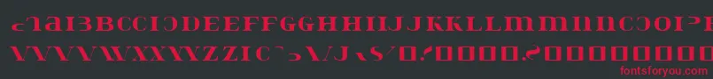 Konstatastencil Font – Red Fonts on Black Background