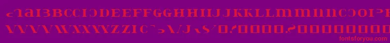 Konstatastencil Font – Red Fonts on Purple Background