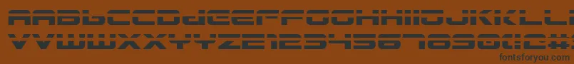 Шрифт Gunship Laser – чёрные шрифты на коричневом фоне