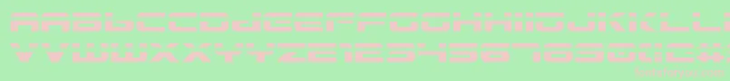 Gunship Laser Font – Pink Fonts on Green Background