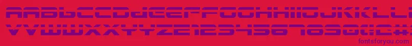 Шрифт Gunship Laser – фиолетовые шрифты на красном фоне