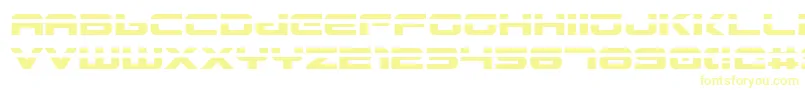 Czcionka Gunship Laser – żółte czcionki