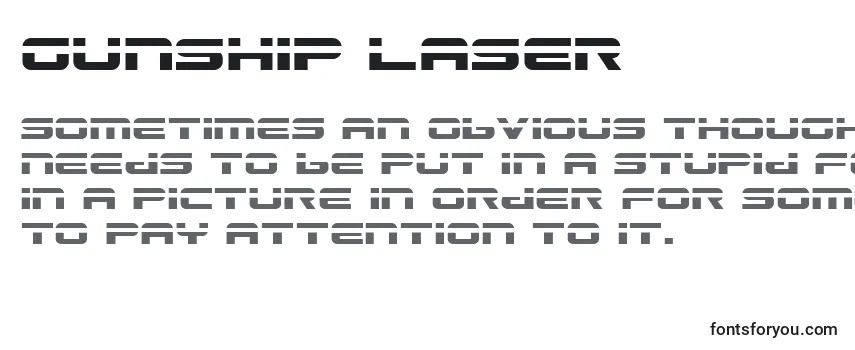 Czcionka Gunship Laser