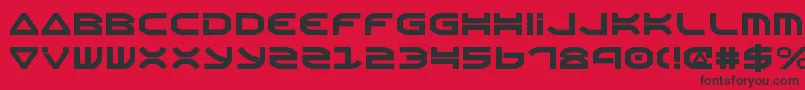 Oberonv2 Font – Black Fonts on Red Background