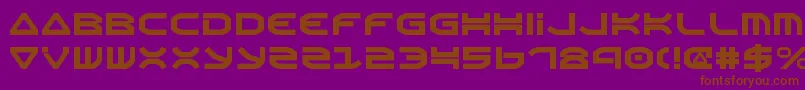 Oberonv2 Font – Brown Fonts on Purple Background