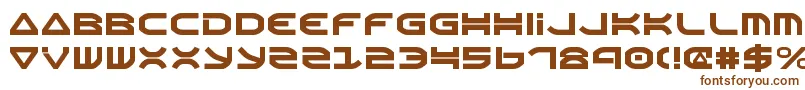 Шрифт Oberonv2 – коричневые шрифты на белом фоне