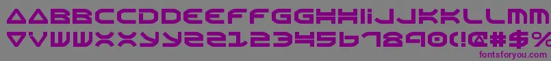 Oberonv2 Font – Purple Fonts on Gray Background