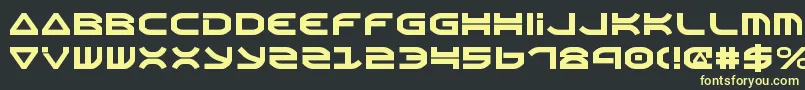 Oberonv2 Font – Yellow Fonts on Black Background