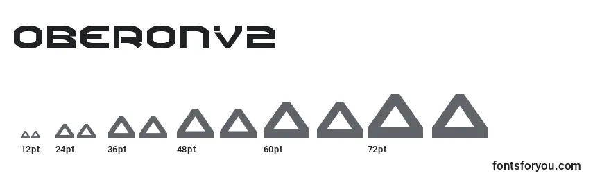 Размеры шрифта Oberonv2