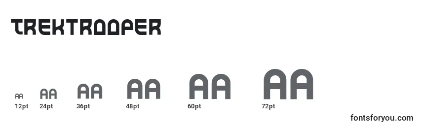 Trektrooper Font Sizes