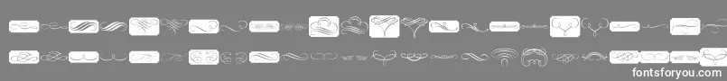 PrtVignette1 Font – White Fonts on Gray Background
