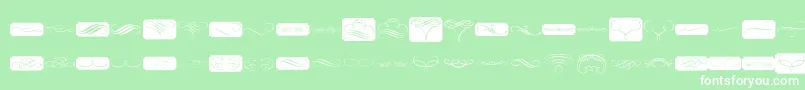 More about PrtVignette1 Font PrtVignette1 Font – White Fonts on Green Background