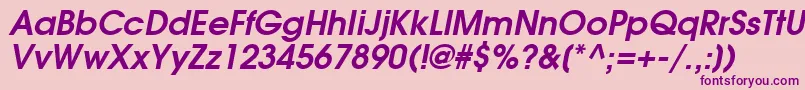 AgavalancheBoldOblique Font – Purple Fonts on Pink Background