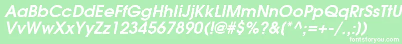 AgavalancheBoldOblique Font – White Fonts on Green Background
