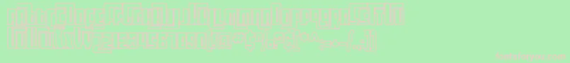 SfCosmicAgeOutline Font – Pink Fonts on Green Background