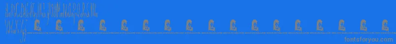 fuente PersonalDelinquent – Fuentes Grises Sobre Fondo Azul