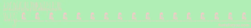 PersonalDelinquent Font – Pink Fonts on Green Background