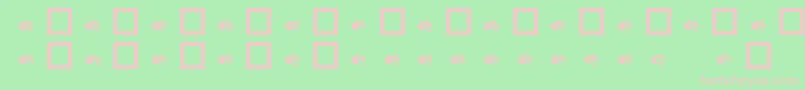 KrBiteYourLip Font – Pink Fonts on Green Background