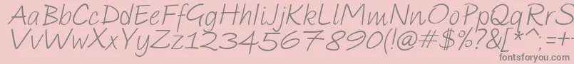 More about ParoleScriptItalicDemo Font ParoleScriptItalicDemo Font – Gray Fonts on Pink Background
