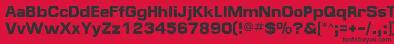 MinimaSsiBold Font – Black Fonts on Red Background