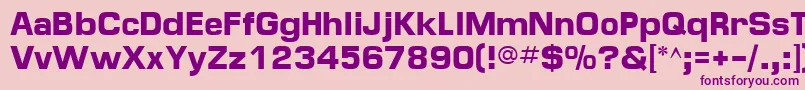 MinimaSsiBold Font – Purple Fonts on Pink Background