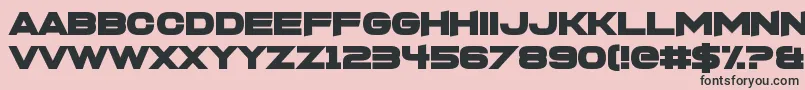 FoughtknightX Font – Black Fonts on Pink Background