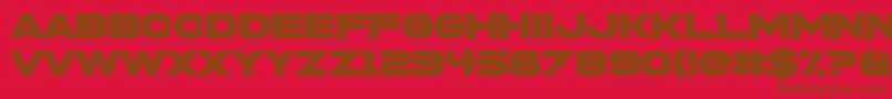 FoughtknightX Font – Brown Fonts on Red Background