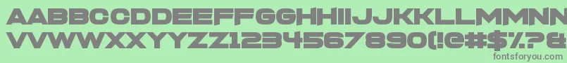 FoughtknightX Font – Gray Fonts on Green Background