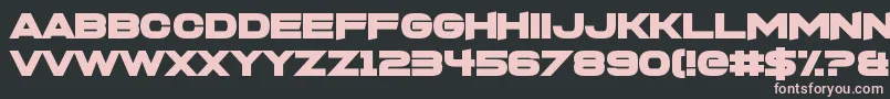 FoughtknightX Font – Pink Fonts on Black Background