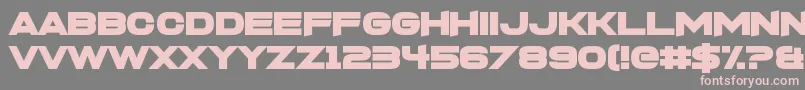 FoughtknightX Font – Pink Fonts on Gray Background