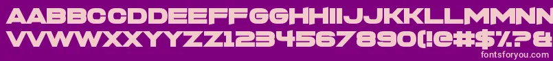 FoughtknightX Font – Pink Fonts on Purple Background