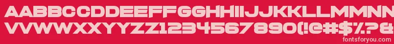 FoughtknightX Font – Pink Fonts on Red Background