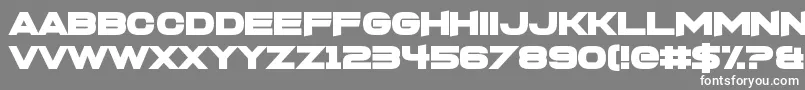 FoughtknightX Font – White Fonts on Gray Background