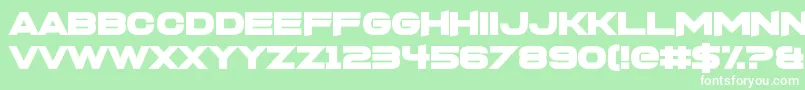 FoughtknightX Font – White Fonts on Green Background