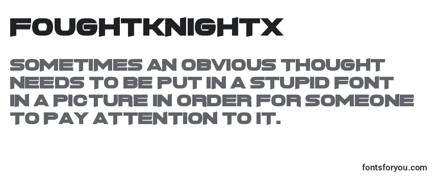 Обзор шрифта FoughtknightX