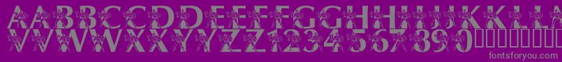 LmsByThePowerOfGrayskull Font – Gray Fonts on Purple Background