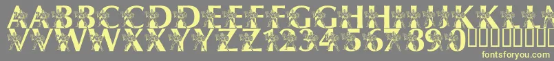 LmsByThePowerOfGrayskull Font – Yellow Fonts on Gray Background